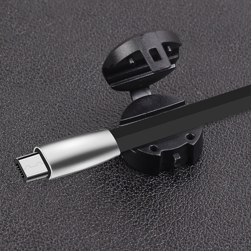 Magnetic Cable Organizer Set (Base + 4 Magnetic Holders)