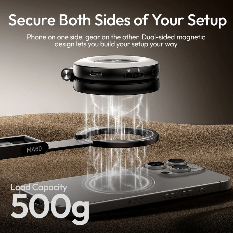 “Magnetic Phone Tripod Stand – Foldable, Ultra-Slim, Aluminum | Orska”
